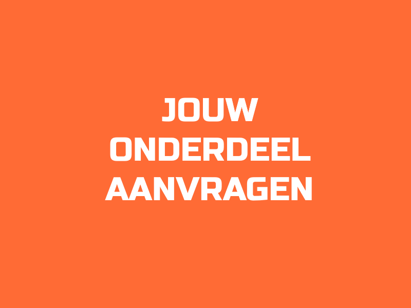 AANVRAGEN VERGETEN ONDERDEEL